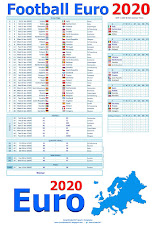 Free printable Euro 2020 Calendar UK GMT 1 summer time