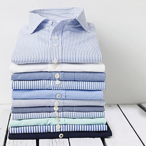 Áo sơ mi may bằng kate Ý