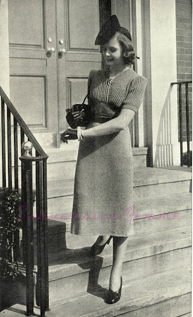 The Vintage Pattern Files: Free 1930's Knitting Pattern - A Preview of Spring Dress The Vintage Pattern Files: Free 1930's Knitting Pattern - A Preview of Spring Dress