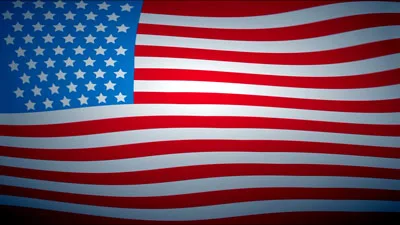 Animated American USA Flag Screen Saver