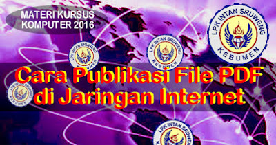 Cara Publikasi PDF di Jaringan Internet