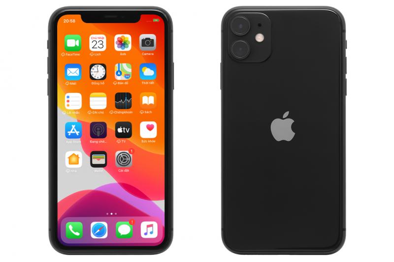 Điện thoại iPhone 11 64GB MHDA3VN/A Đen (Hộp mới) – Hàng chính hãng