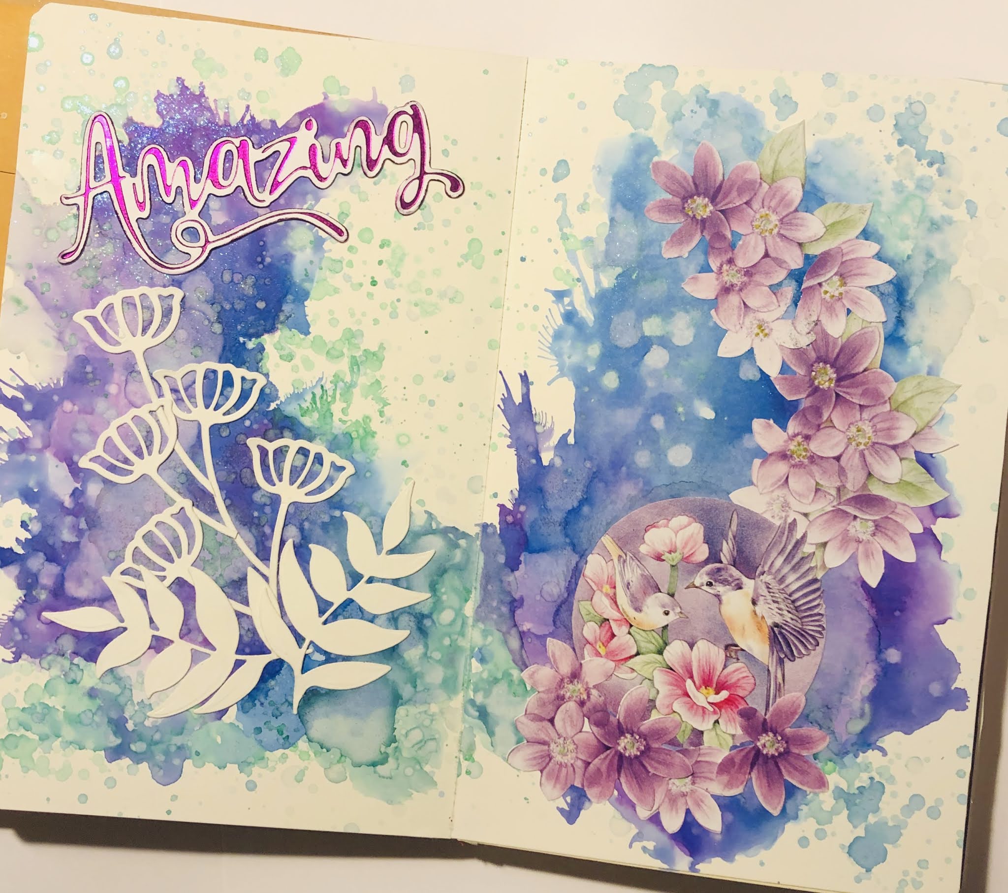 ADRIANA BOLZON ** AB INSPIRATIONS Using Adhesive Yupo Paper with