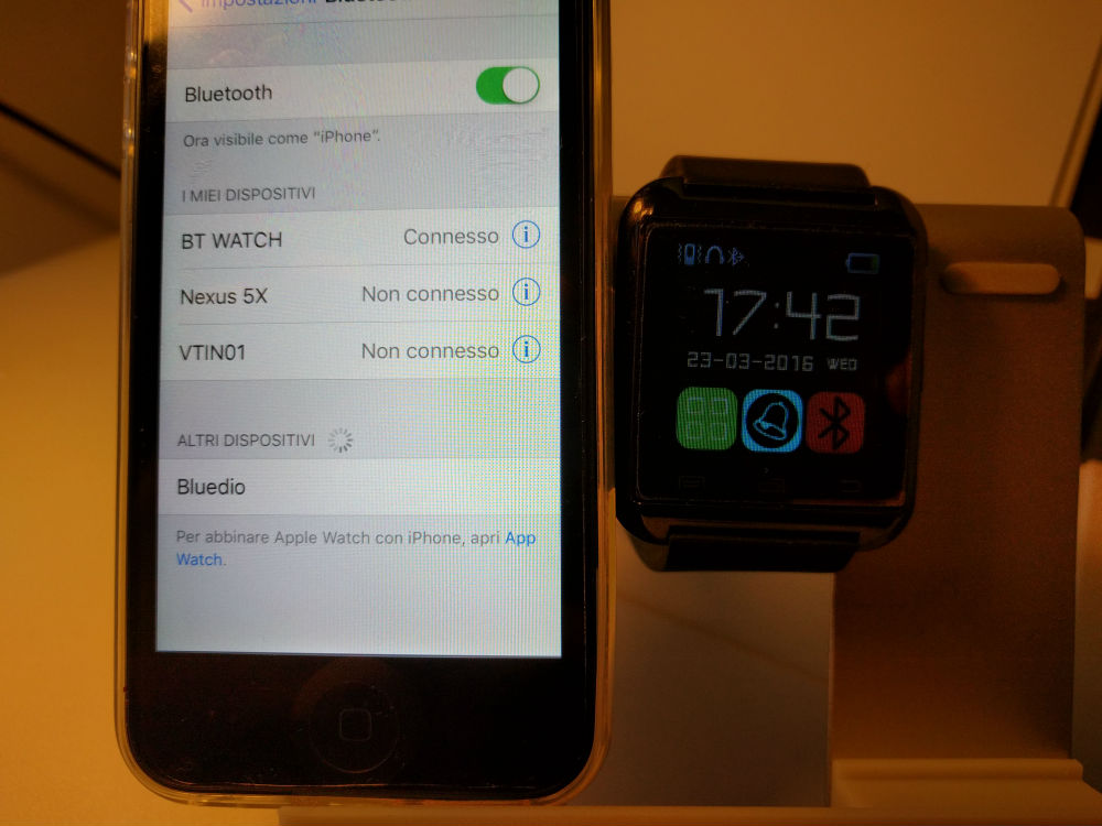 Come collegare lo Smartwatch U8 ad un iPhone