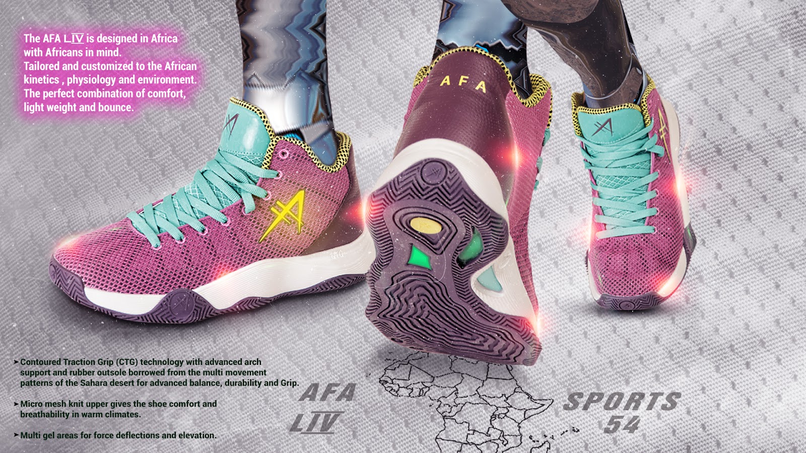 AFA Sports launches “LIV (54)” The first active footwear designed in