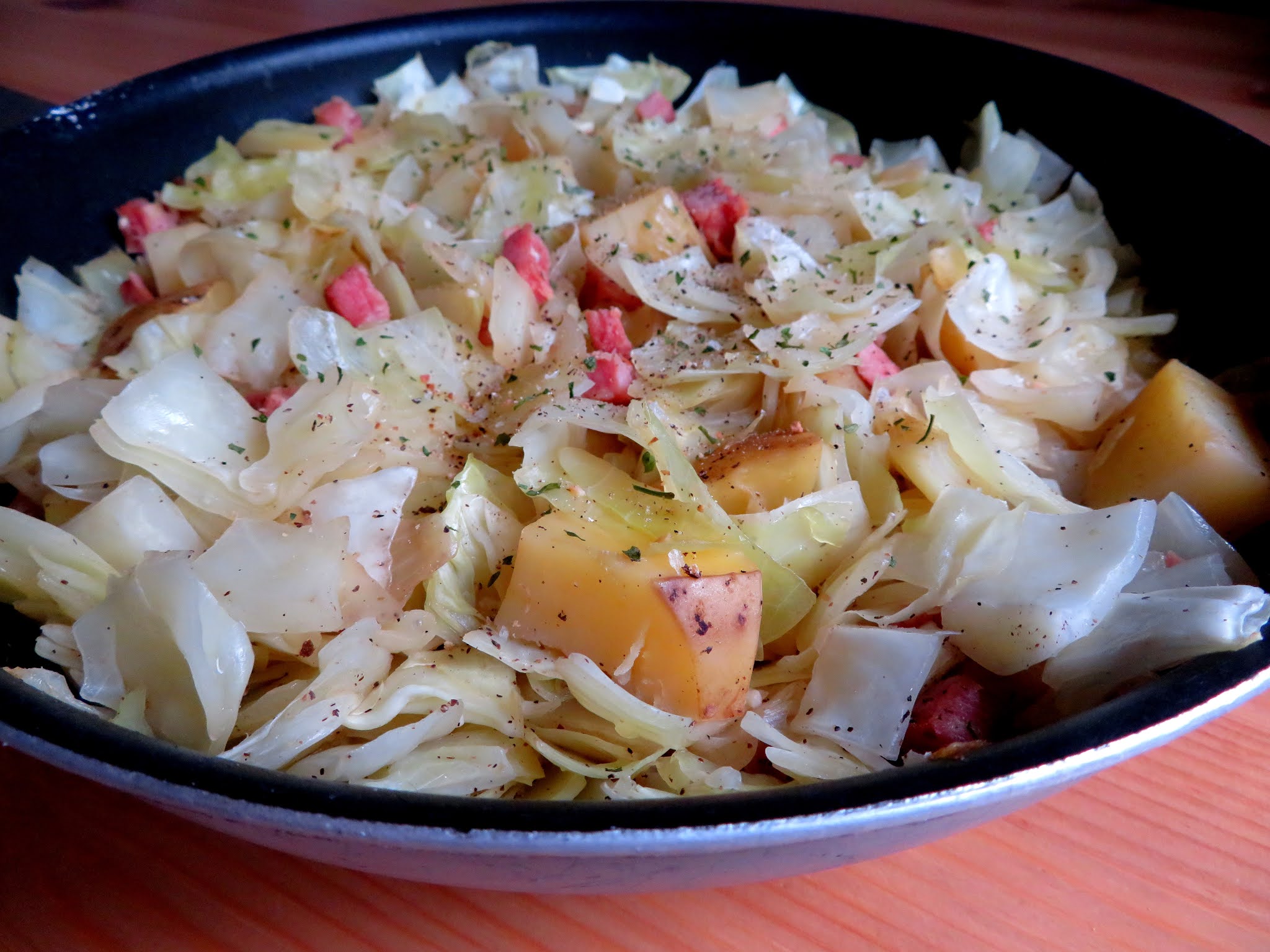 Smothered Cabbage with Ham The English Kitchen