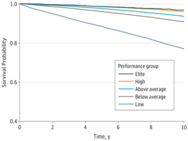 Patient Survival by Performance Group