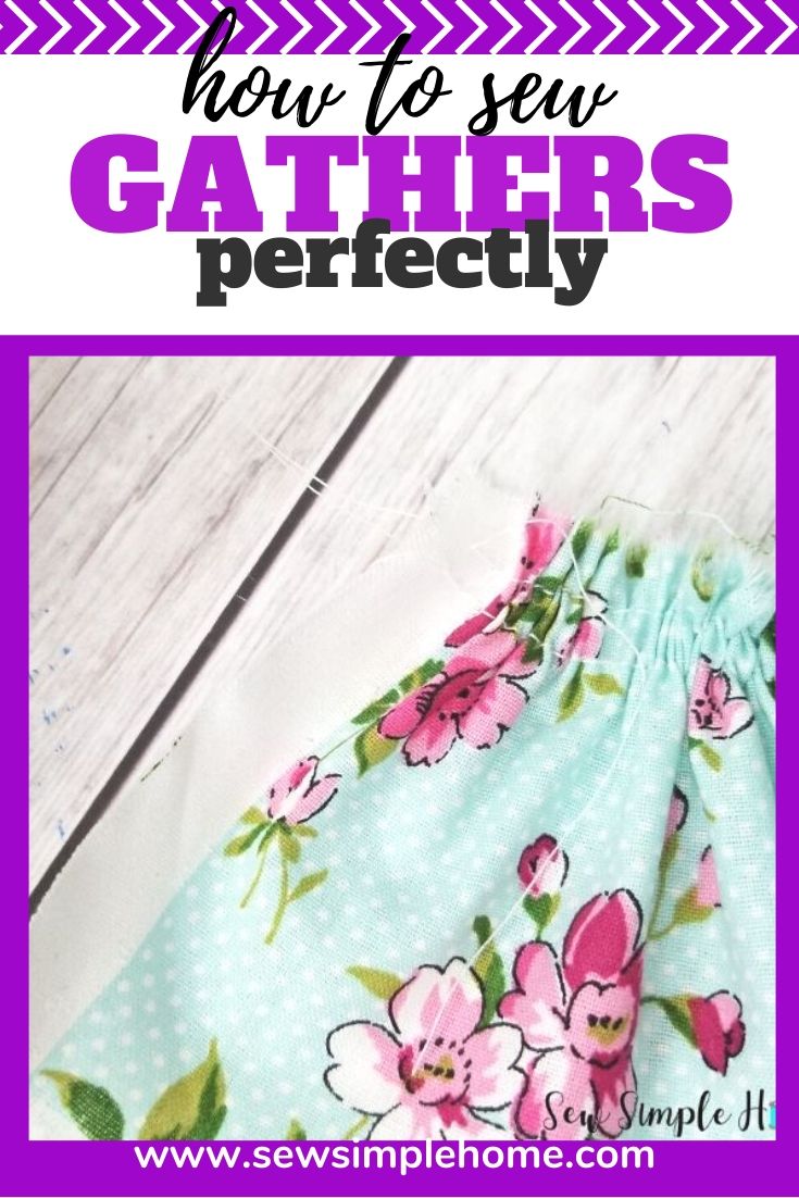 How to Gather Fabric Sew Simple Home