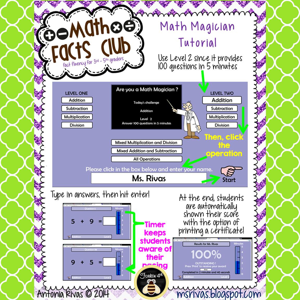 Worksheet Math Programs Online forkin4th math facts made easy with magician was perfect because it too required students to complete 100 problems within five minutes just like our school club