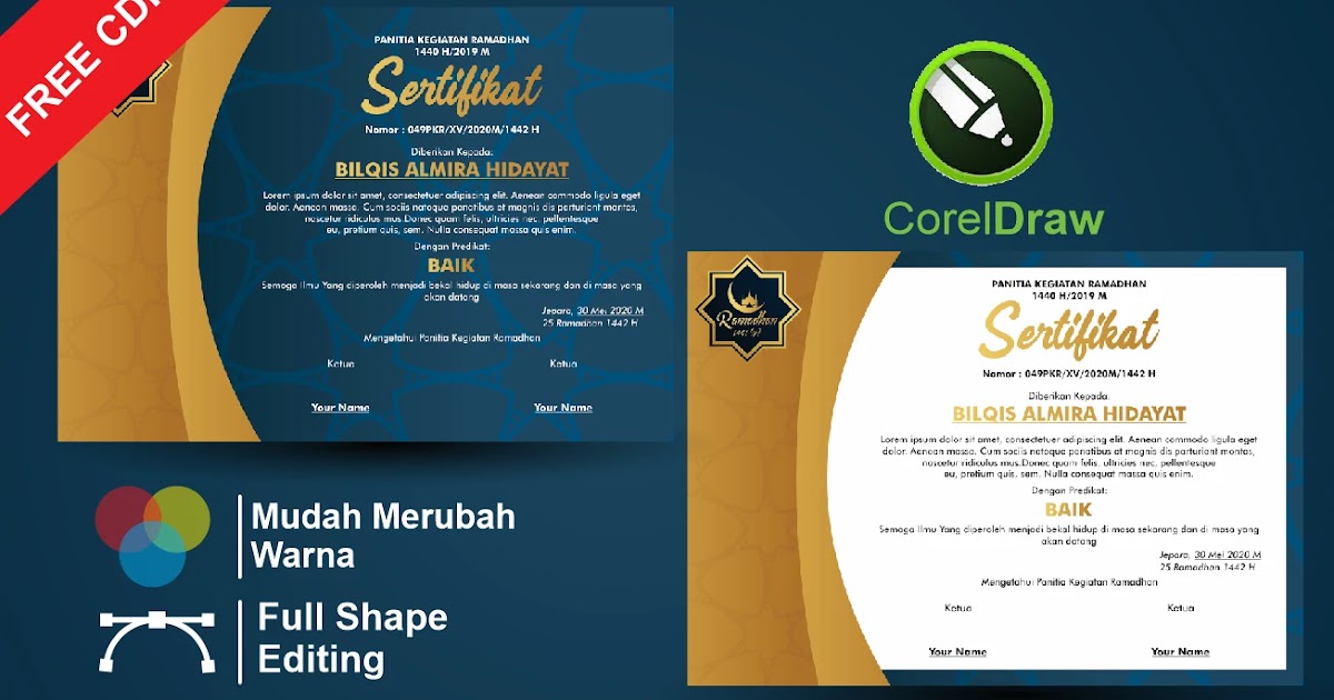 Contoh Sertifikat Satpam Contoh Desain Sertifikat