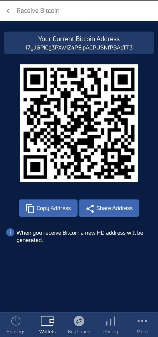 bitcoin address create