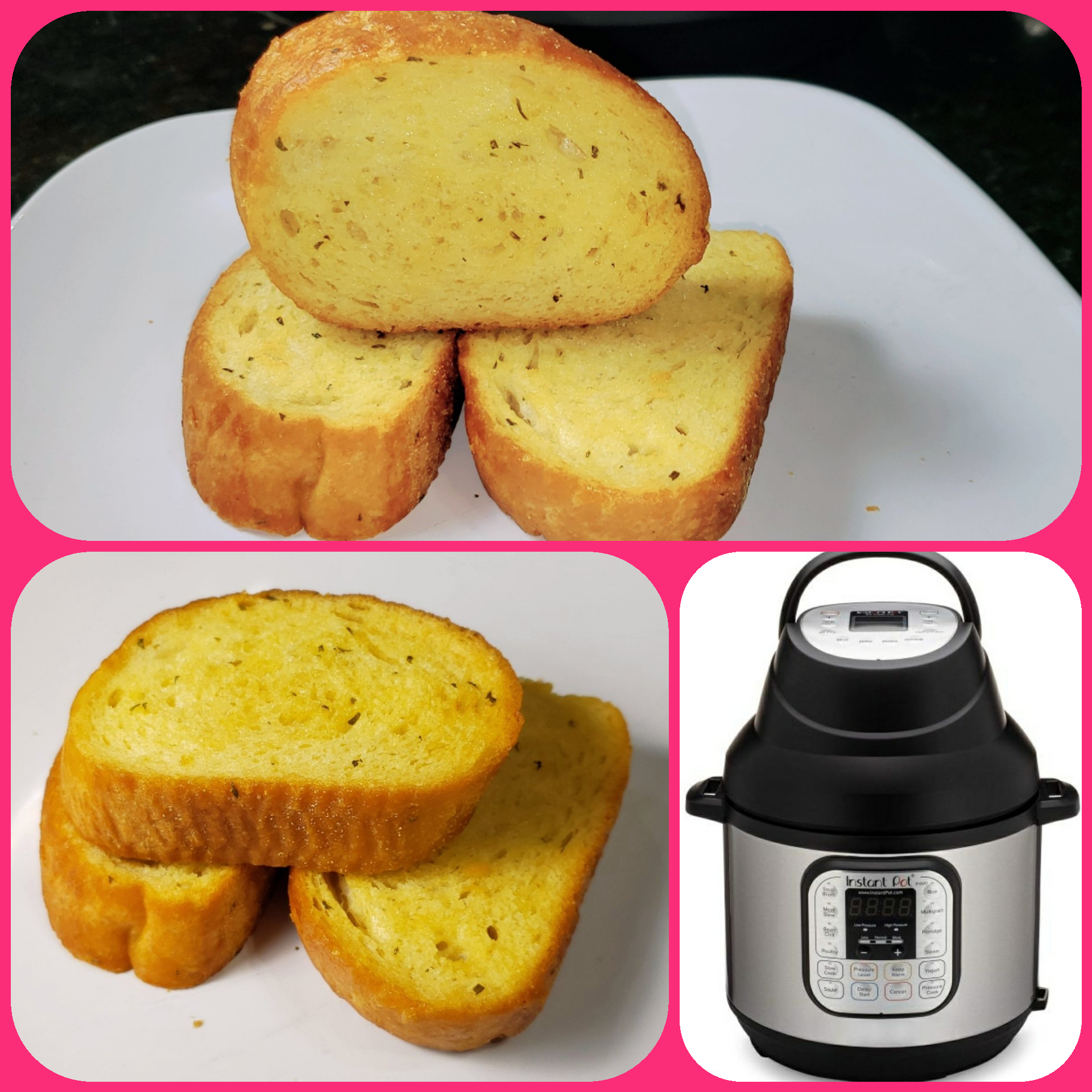 Instant Pot Air Fryer Lid Frozen Garlic Bread Air Fryer Texas Toast