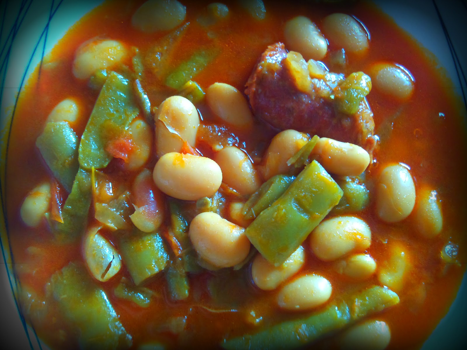 Por amor al plato: Judías blancas con chorizo (habichuelas, fijones ...