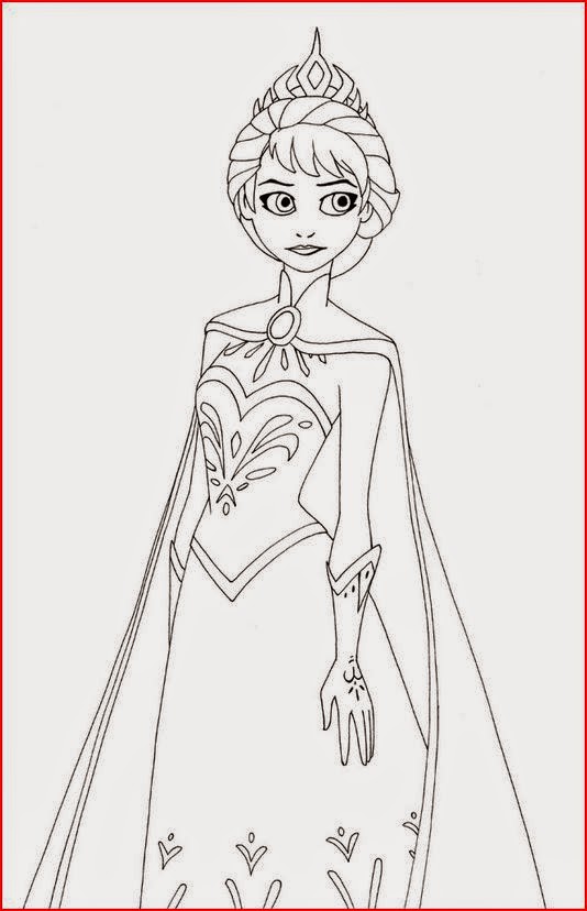 Coloring Pages: Elsa from Frozen Free Printable Coloring Pages
