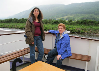 Karen and Alice on Loch Ness