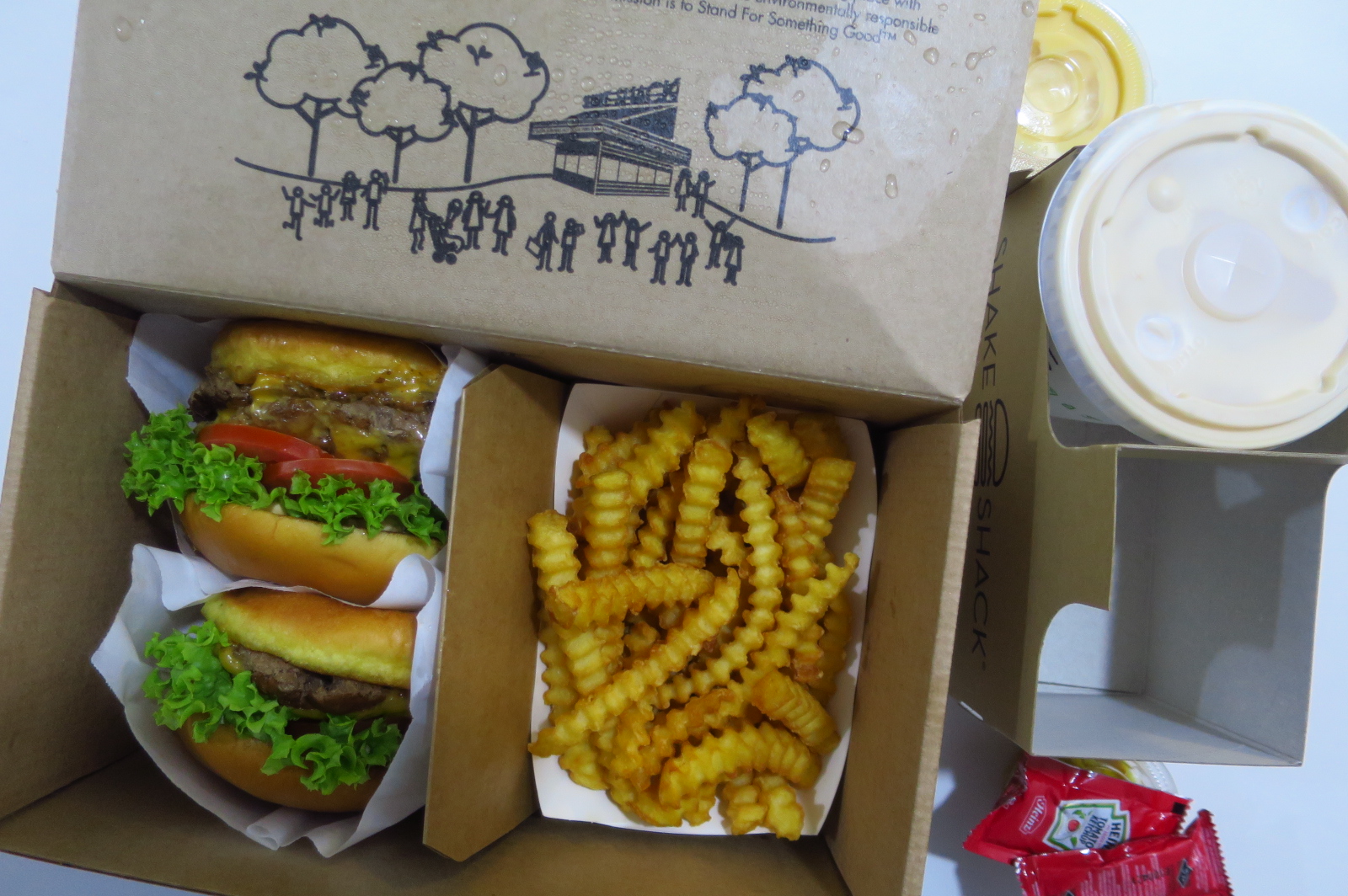 Small Potatoes Make The Steak Look Bigger Grabbing Shake Shack and