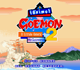Ganbare Goemon 2 - Kiteretsu Shougun Magginesu Rom En Español Super Nintendo SNES Descarga Rom Ganbare Goemon 2 - Kiteretsu Shougun Magginesu.zip En Español Super Nintendo SNES