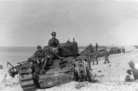 Germans on British Churchill Mk I tanks after the Dieppe raid worldwartwo.filminspector.com