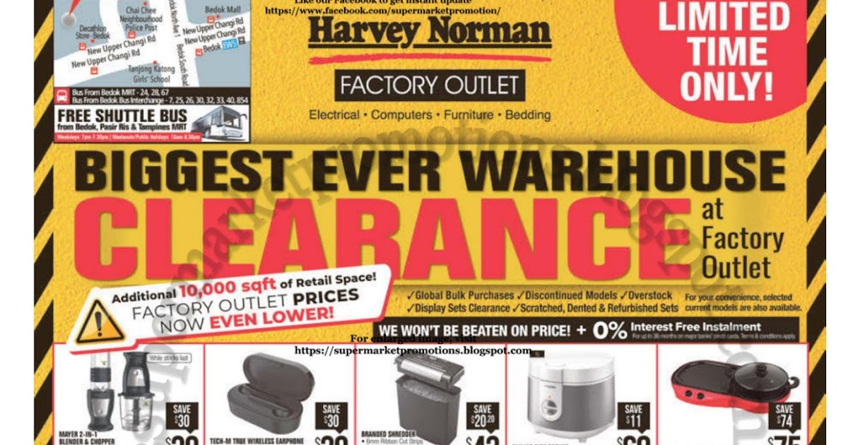 Harvey Norman Warehouse Clearance Sale 18 September 2020 Supermarket