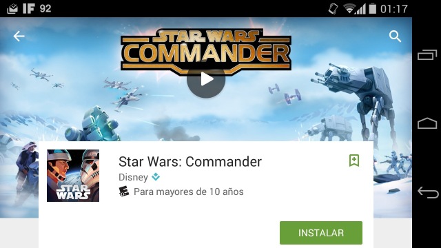 Todos los juegos de Star Wars (La guerra de las galaxias) para Android