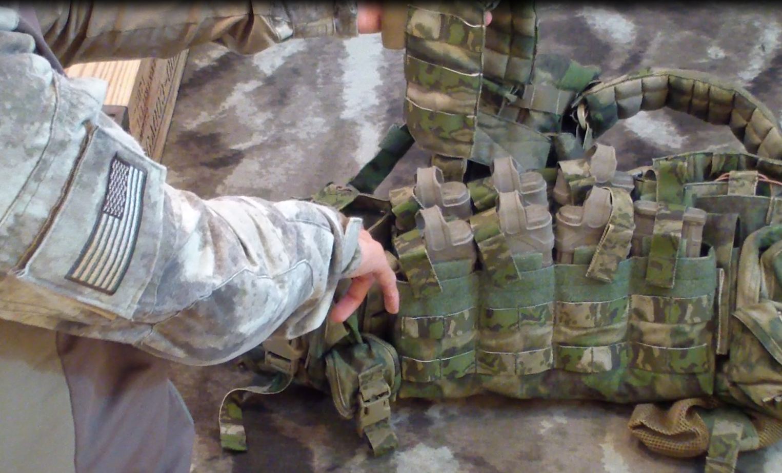 OPS ENHANCED COMBAT CHEST RIG IN A-TACS FG: OPS ENHANCED COMBAT CHEST RIG