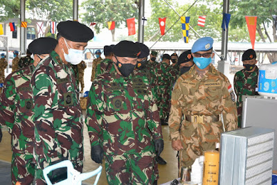 Asops Panglima TNI Periksa Kesiapan Satgas MTF Kontingen Garuda XXVIII-M/UNIFIL