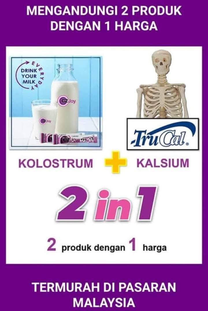 C2JOY Susu Kolostrum Terbaik!: Susu C2JOY, dua produk dengan satu harga