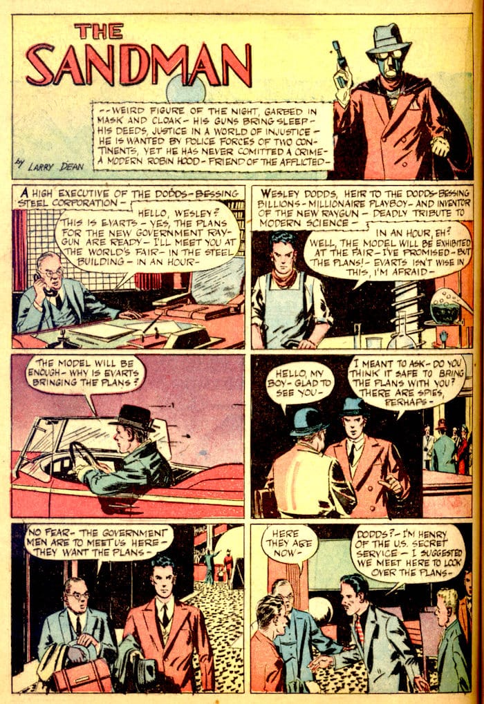 New York World's Fair Comics (1) 1st Sandman Pencil Ink