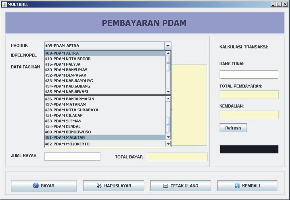 Loket Geubrina: TRANSAKSI PEMBAYARAN PDAM