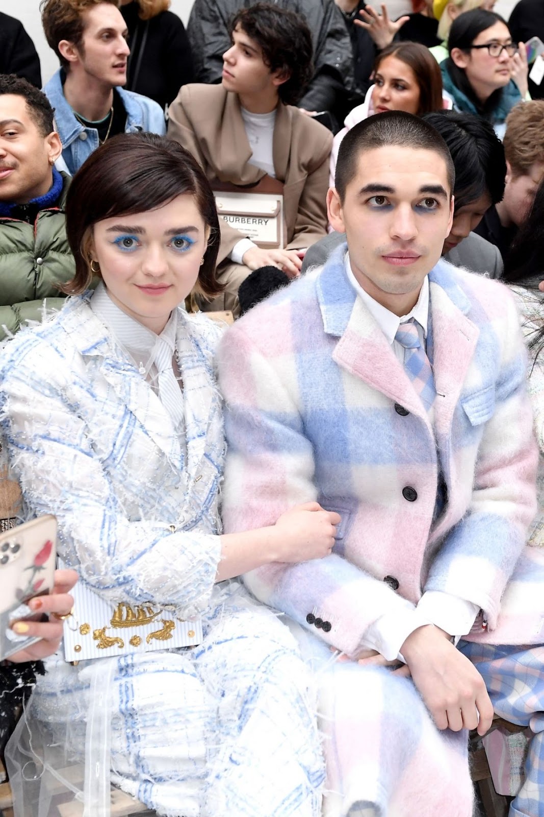 Maisie Williams cosies up to boyfriend at the Thom Browne Paris Fashion