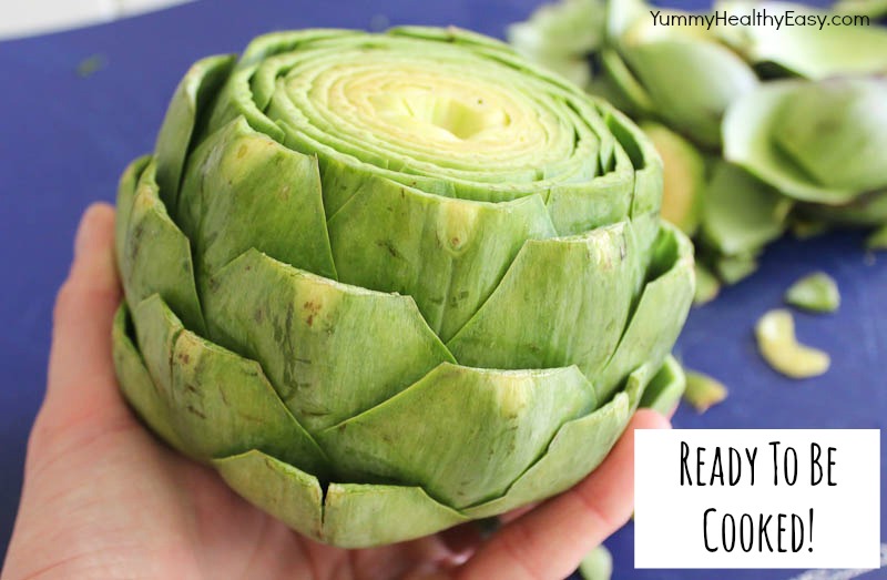 How To Prepare & Cook An Artichoke (in the Slow Cooker!) Yummy Healthy Easy
