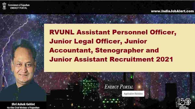Rajasthan RVUNL APO, Accountant, Stenographer Form 2021