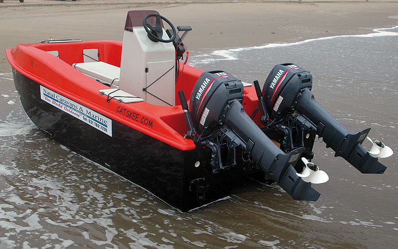 Coatesman's Spearfishing & Waterman's Blog Catskee Small Cat Ski Boat