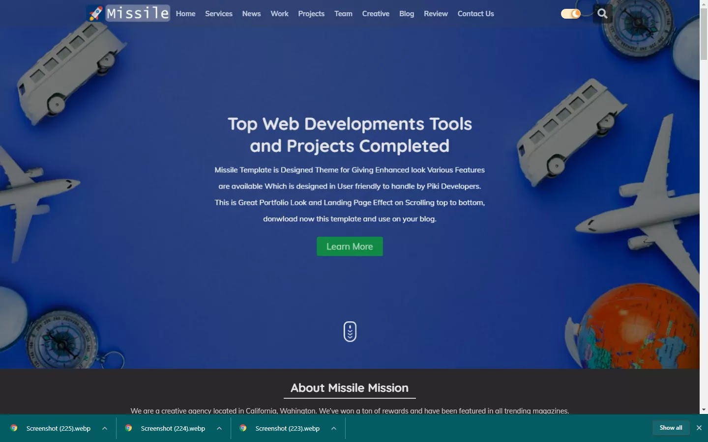 300+ Professional Blogger Templates - Amp, SEO Friendly, Responsive, and Fast Loading Template Missile - Portfolio and Responsive