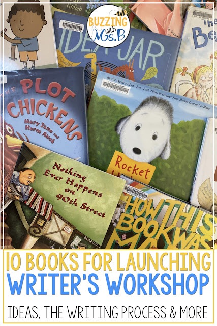 Need ideas for launching writer's workshop in upper elementary? These ten mentor text suggestions are perfect for getting kids excited about writing! Each book includes the reason to read it: to help kids brainstorm ideas, to introduce the wriitng process, to get tips for narrative writing and more! Grade level suggestions help you choose the perfect book for your students! Need ideas for launching writer's workshop in upper elementary? These ten mentor text suggestions are perfect for getting kids excited about writing! Each book includes the reason to read it: to help kids brainstorm ideas, to introduce the wriitng process, to get tips for narrative writing and more! Grade level suggestions help you choose the perfect book for your students!