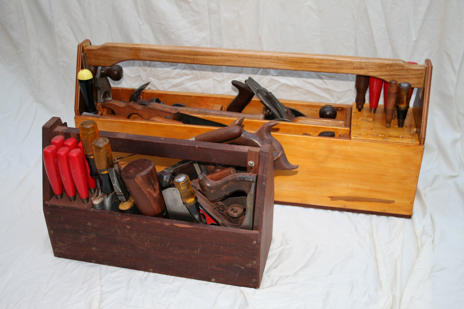 Open Wooden Tool Box