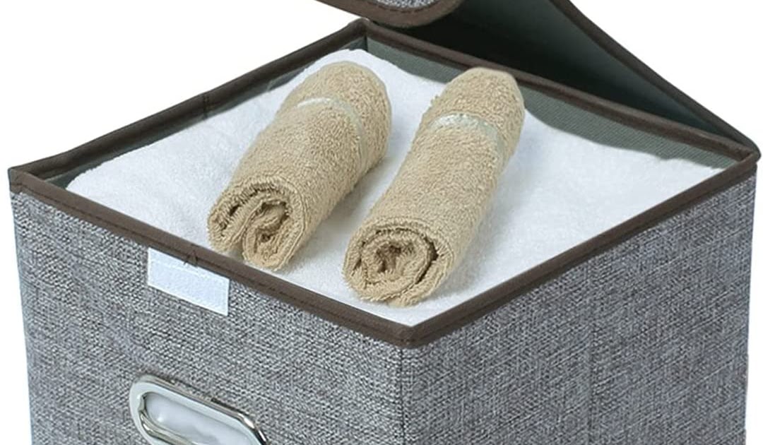 Foldable Cube Storage Bin Basket Organizer Box for Home Closet Office