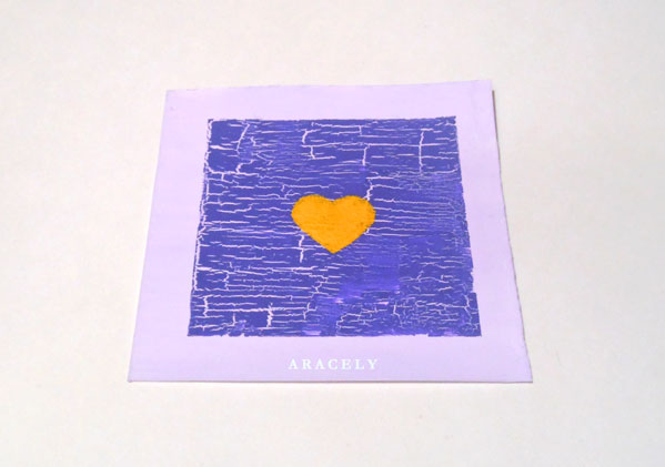 como craquelar una caja de madera morada