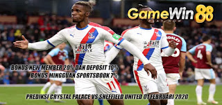 Prediksi Crystal Palace vs Sheffield United 01 Februari 2020 Pukul 22.00 WIB
