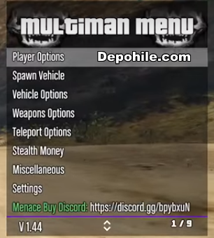 GTA5 Online 1.45 Multiman v2.0 Para Hilesi İndir (Stealth Money)