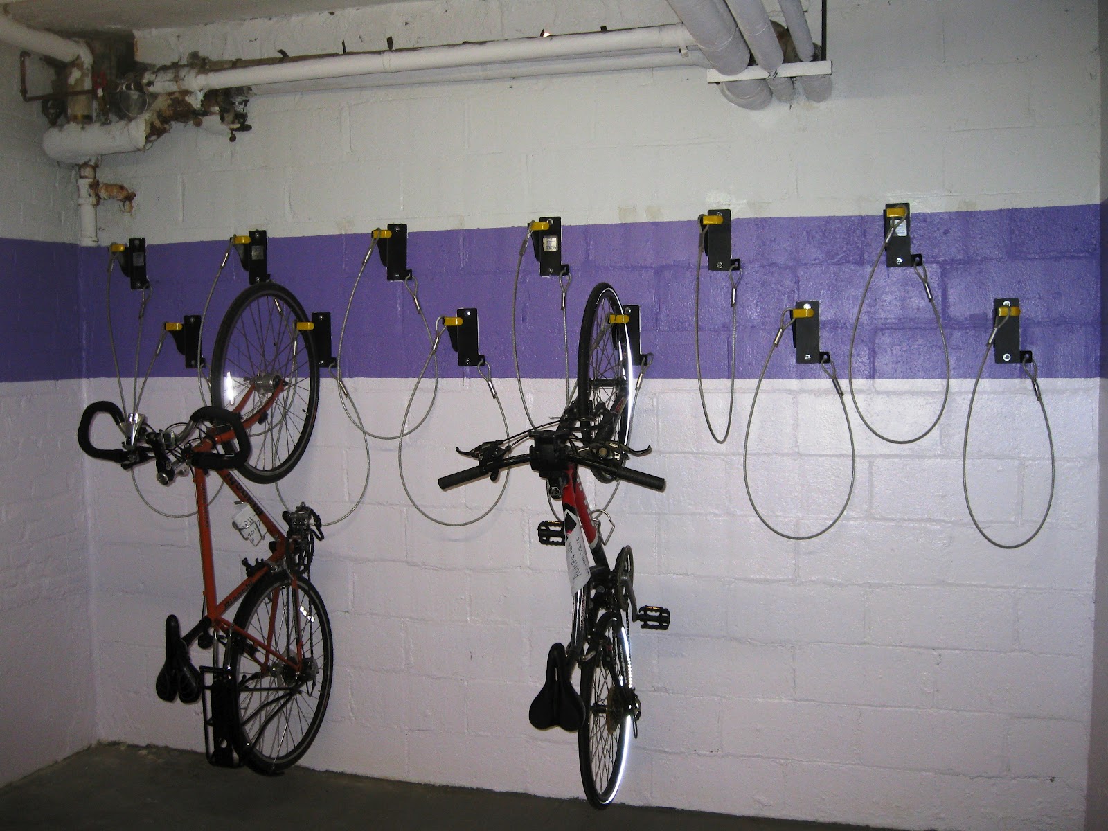 bedroom bike storage