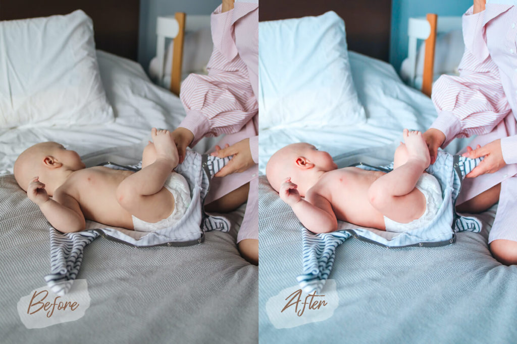 6 Newborn Mood Lightroom Presets (LR, XMP)