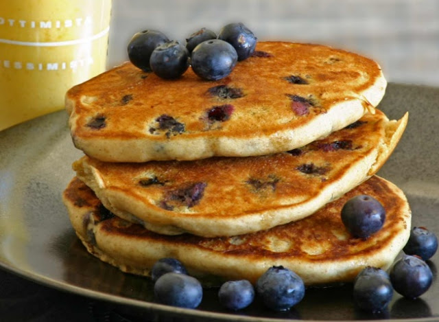 Blueberry Multigrain Pancakes Recipe