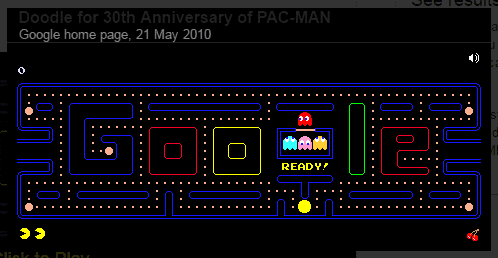 play pac man doodle