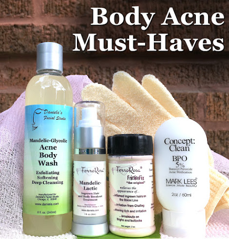 Must-Haves for Body Acne!  Effective, non-comedogenic, carefully and well formulated.