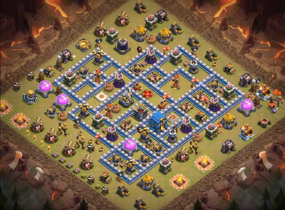 Tổng Hợp Top 37 Mẫu Xếp Base Coc Thủ Nhà Chính Hall 12 Tót Nhất 2021 |  Clash Of Clans Việt