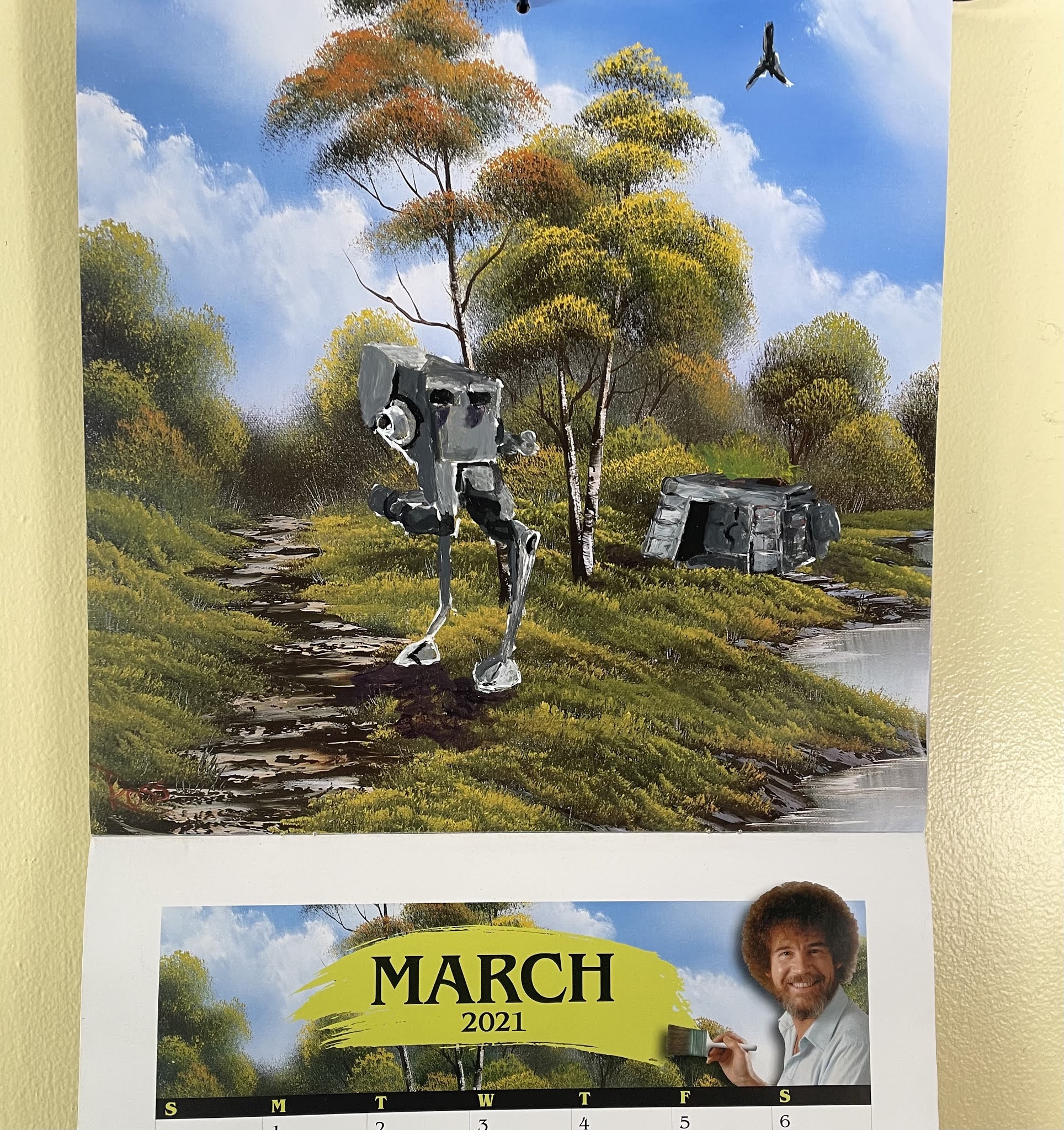 No Corner Suns It's APRIL! See April's Bob Ross Calendar Makeover. It