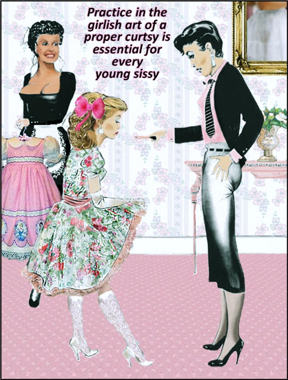 Forced Feminization Illustration Art : Priscilla's Photo Caption of the