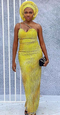 Yellow Lace Styles For Asoebi