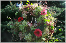 garland of hydrangea, autumn garland, wianek z hortensji, jesienny wianek,  how tu make wreath of hydrangea